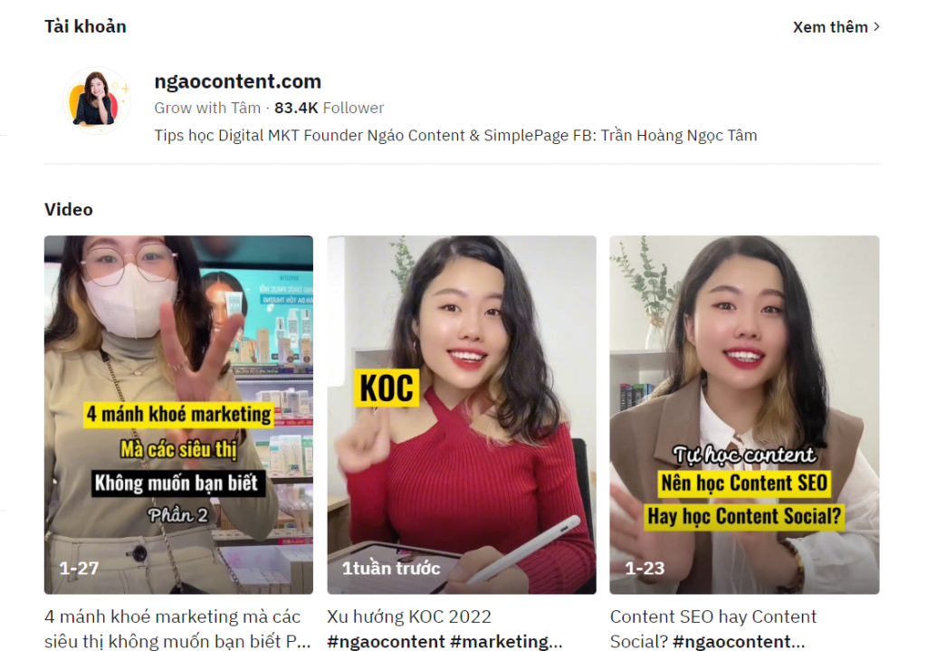 Content TikTok