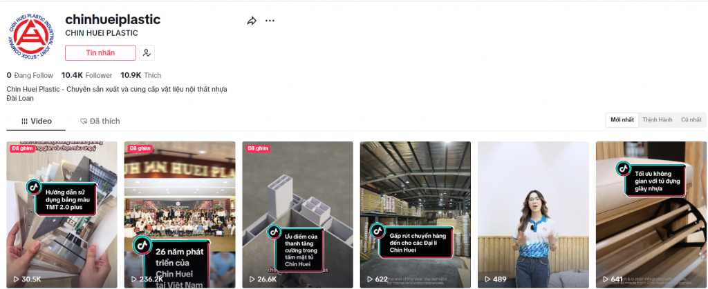 xây dựng kênh Tiktok
