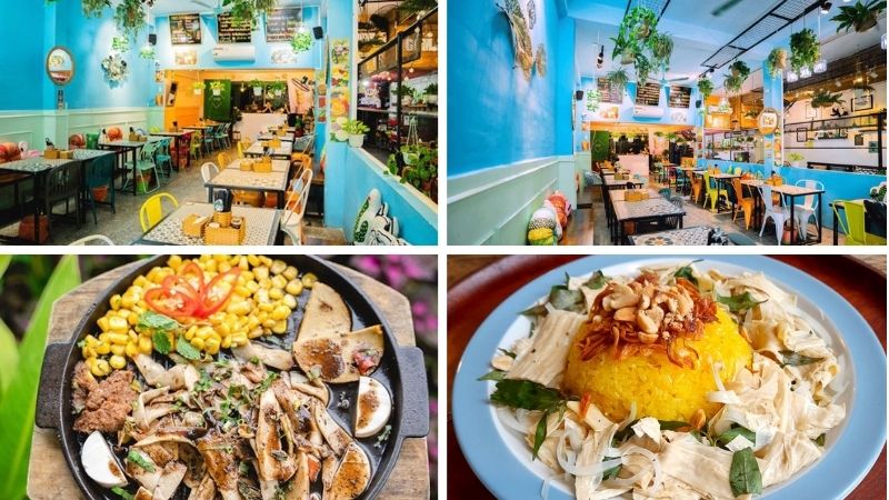 không gian thoáng đãng của Nhà hàng chay Ans Vegetarian Cuisine